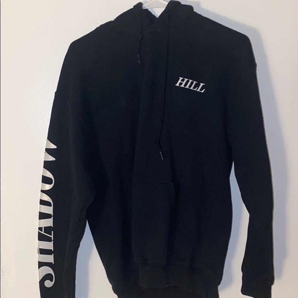 Medium • Shadow Hill • Black Hoodie w Reflective